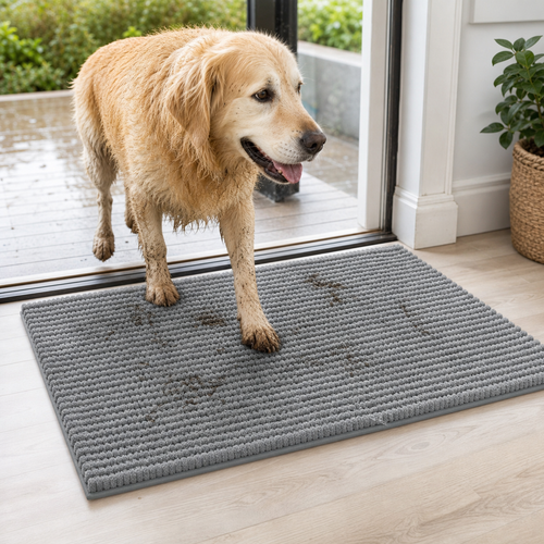 Absorbent Muddy Paw Dog Door Mat