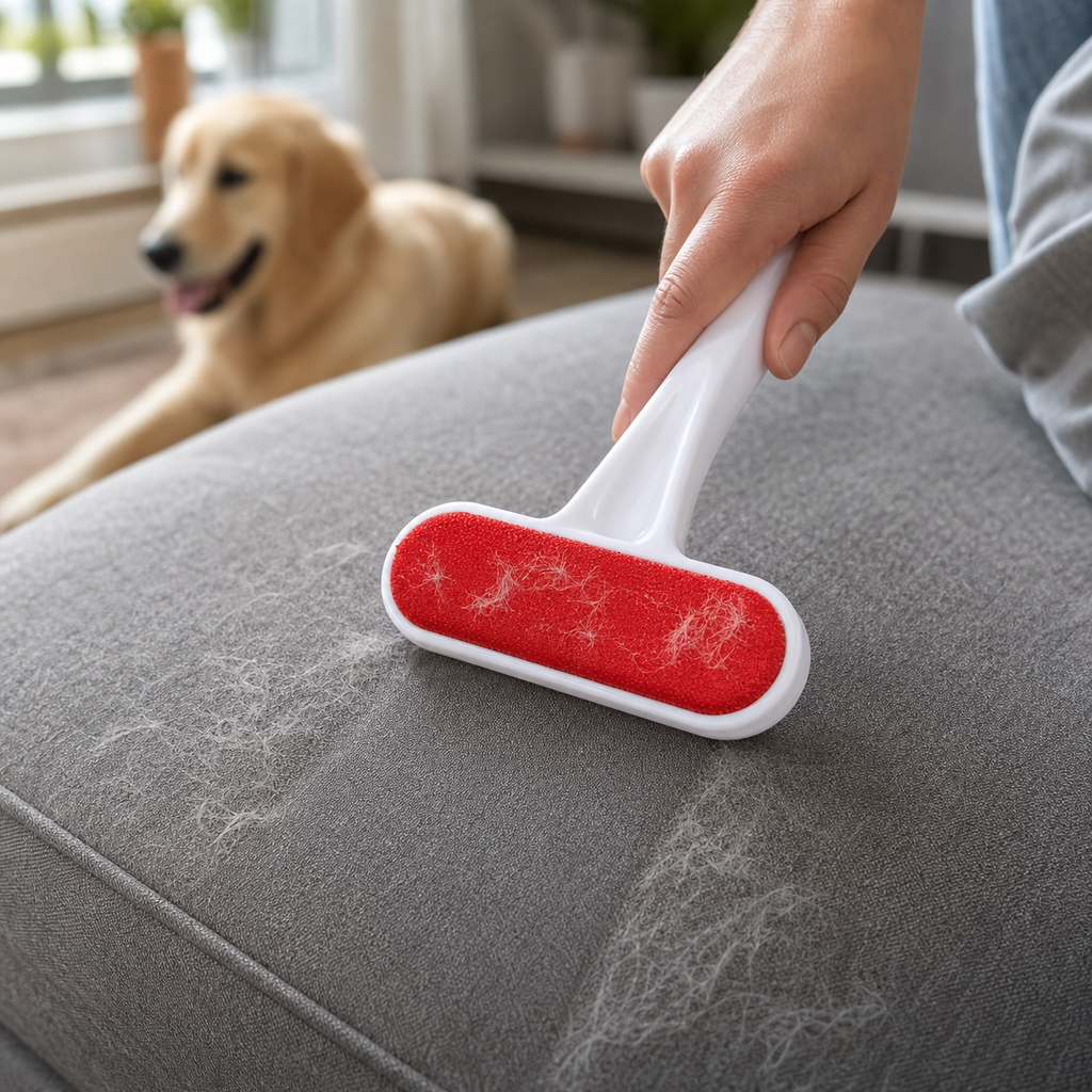Self-Cleaning Pet Hair Roller for Sofas and Clothes