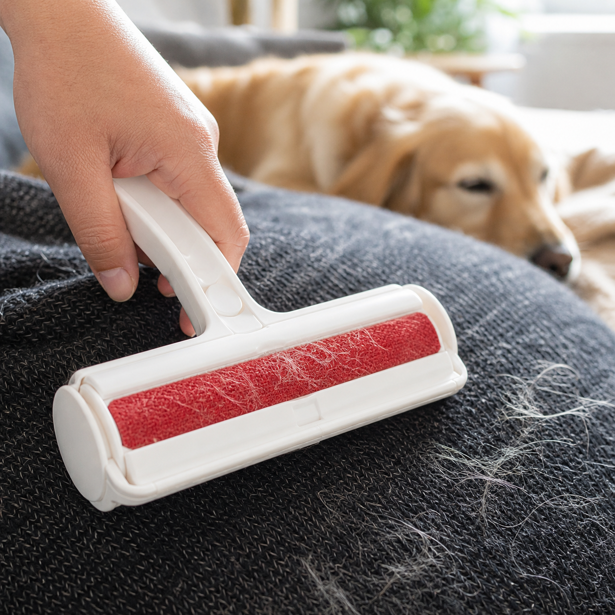 One-Hand Pet Hair Remover Roller