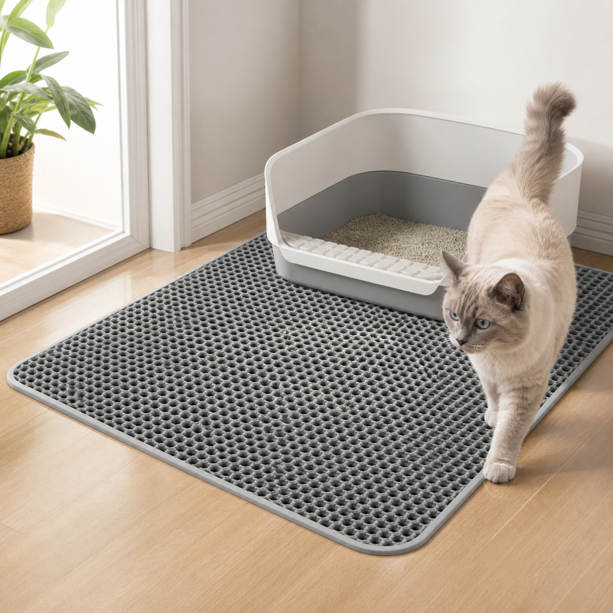 Large Double-Layer Cat Litter Trapping Mat