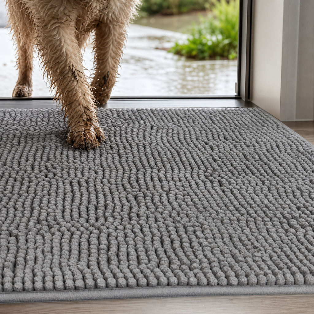 Absorbent Dog Door Mat for Muddy Paws