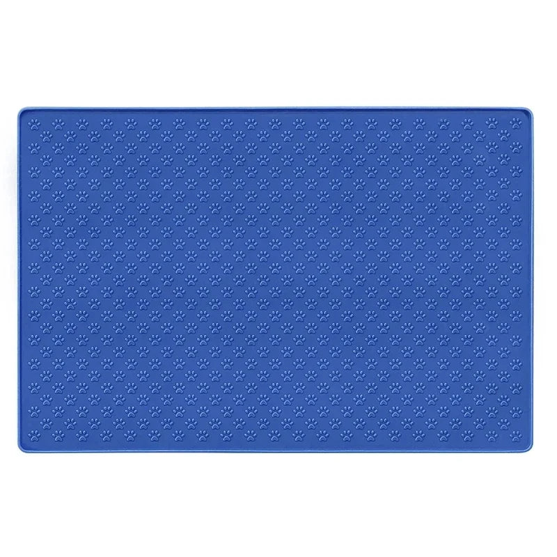 Raised-Edge Silicone Pet Bowl Mat