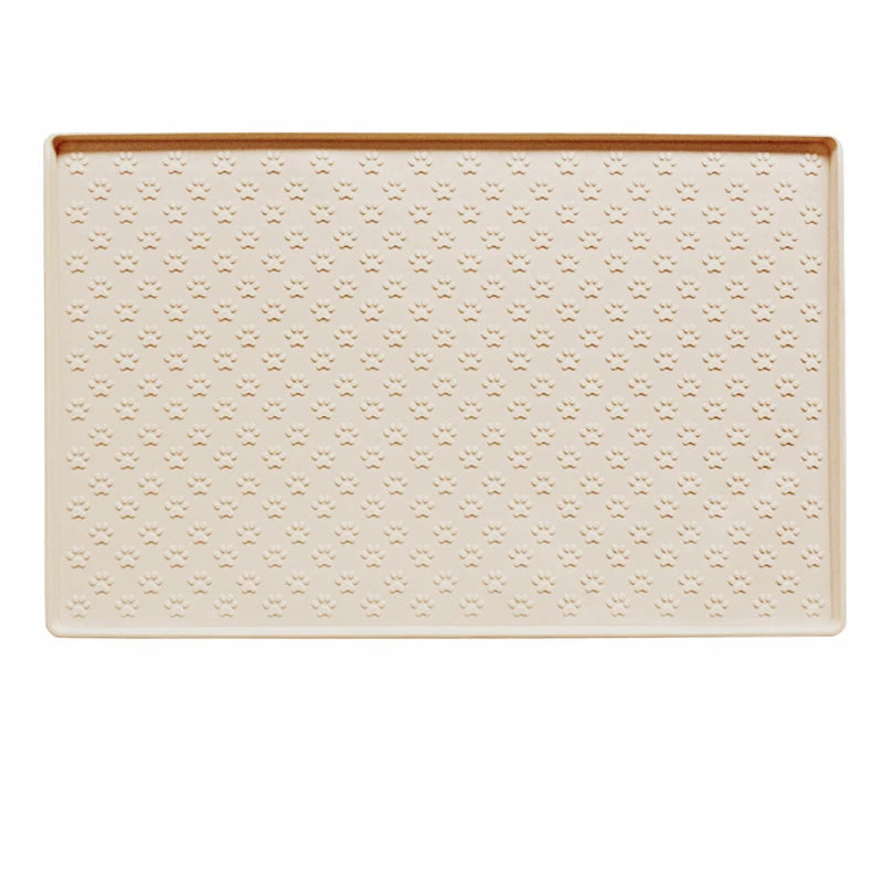 Raised-Edge Silicone Pet Bowl Mat