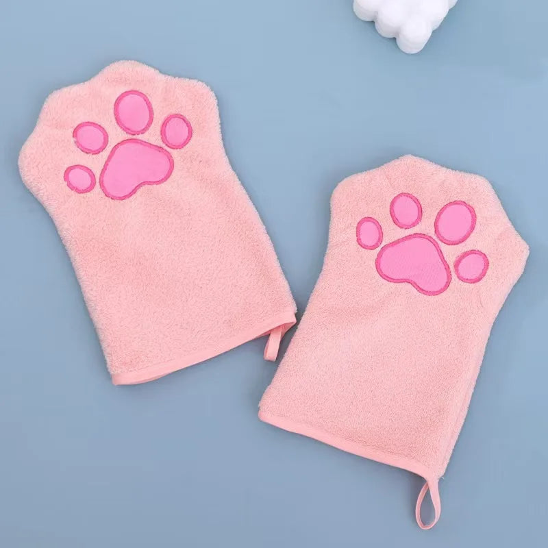 Microfiber Dog Paw Towel Mitt