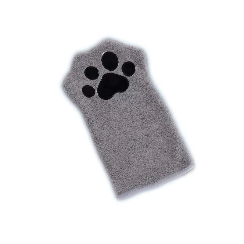 Microfiber Dog Paw Towel Mitt