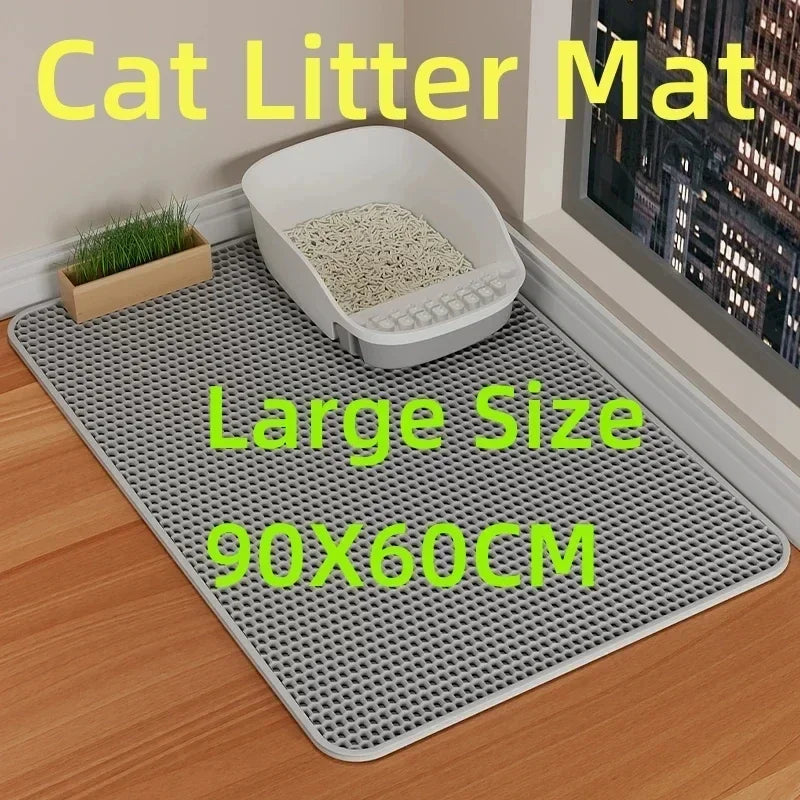 Large Double-Layer Cat Litter Trapping Mat