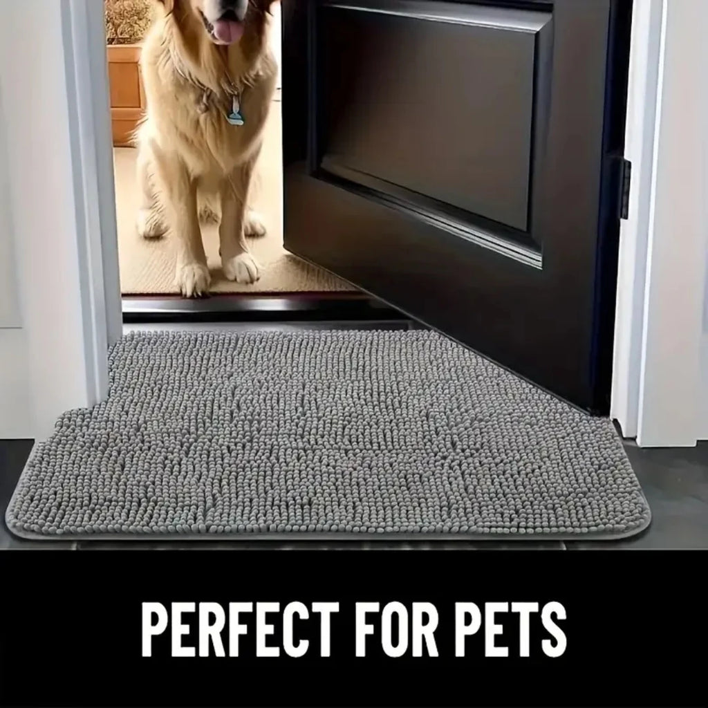 Absorbent Dog Door Mat for Muddy Paws