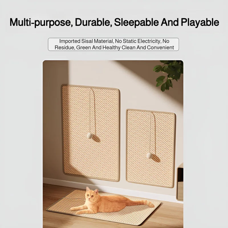 Sisal Cat Scratch Furniture Guard Mat