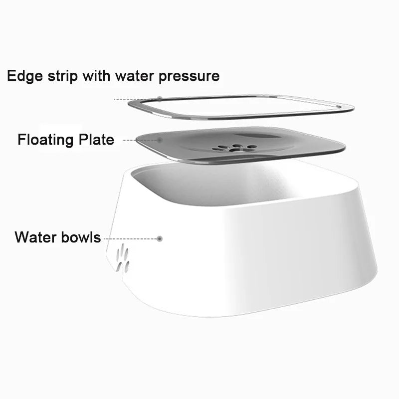 Floating Dog Water Bowl for Slower Drinking