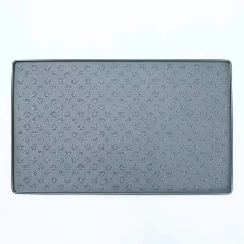 Raised-Edge Silicone Pet Bowl Mat