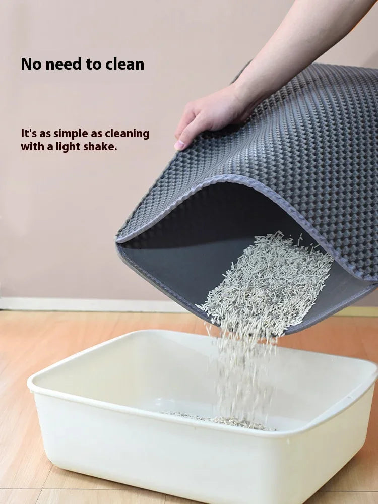 Large Double-Layer Cat Litter Trapping Mat
