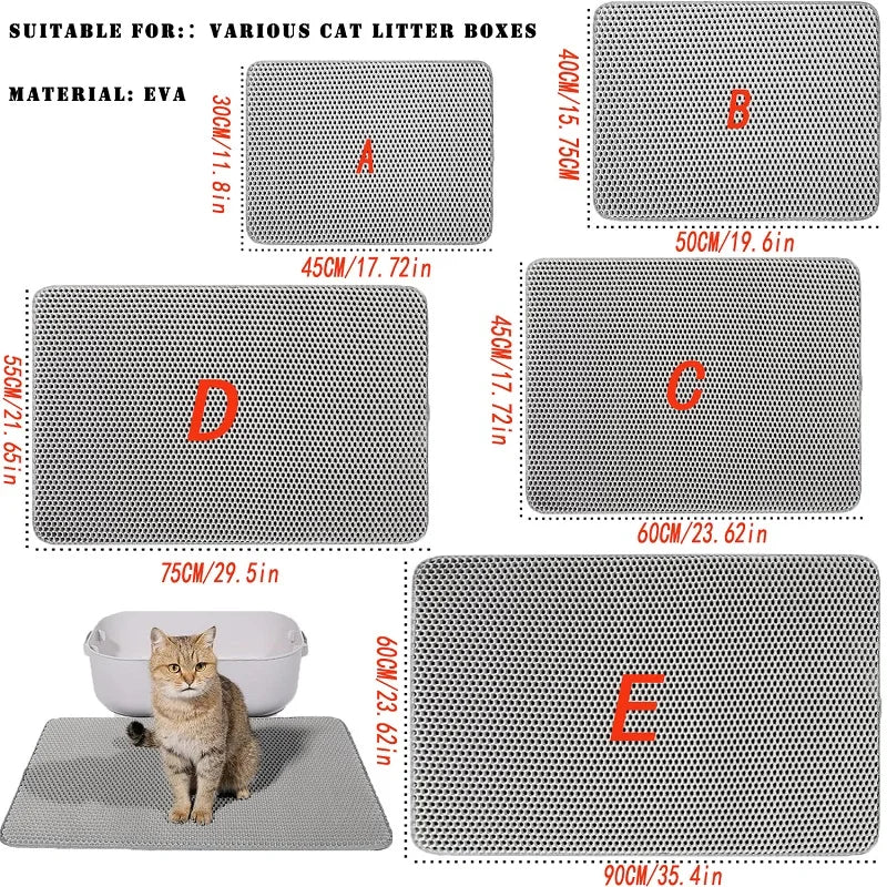 Double-Layer Cat Litter Trapping Mat