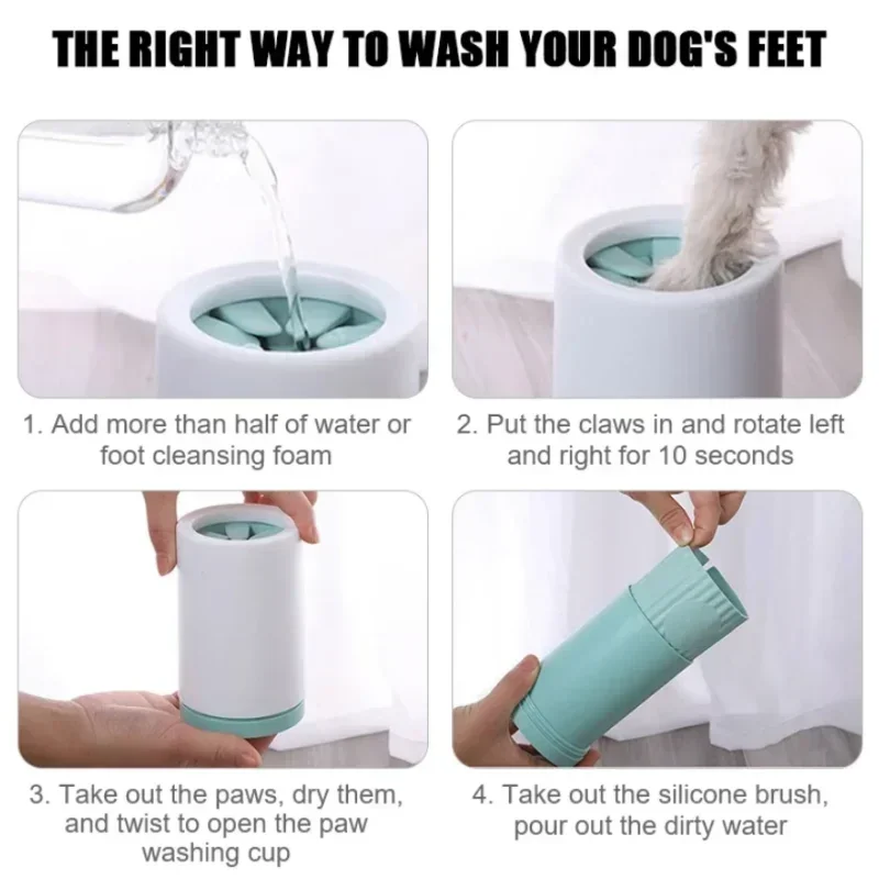 Dog Paw Washer Cup for Muddy Walks