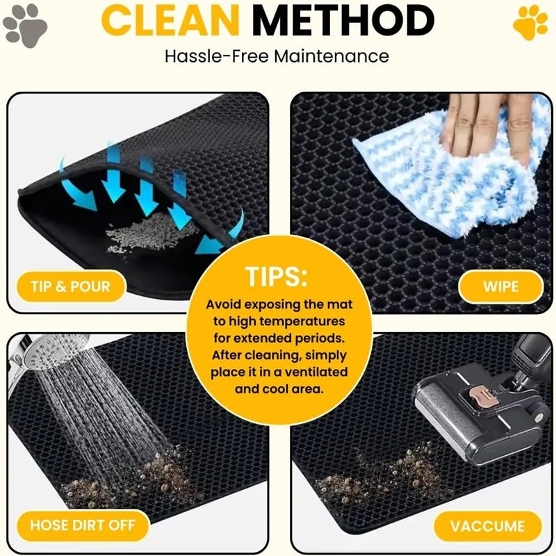 Double-Layer Cat Litter Trapping Mat