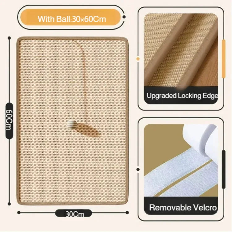 Sisal Cat Scratch Furniture Guard Mat
