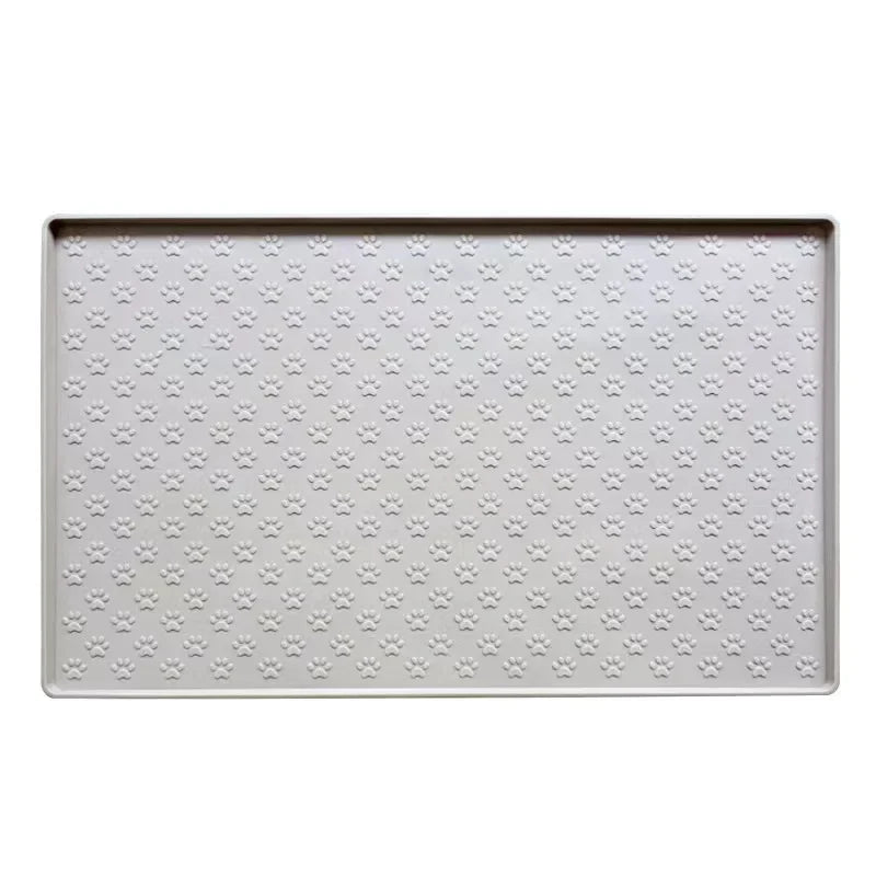 Raised-Edge Silicone Pet Bowl Mat