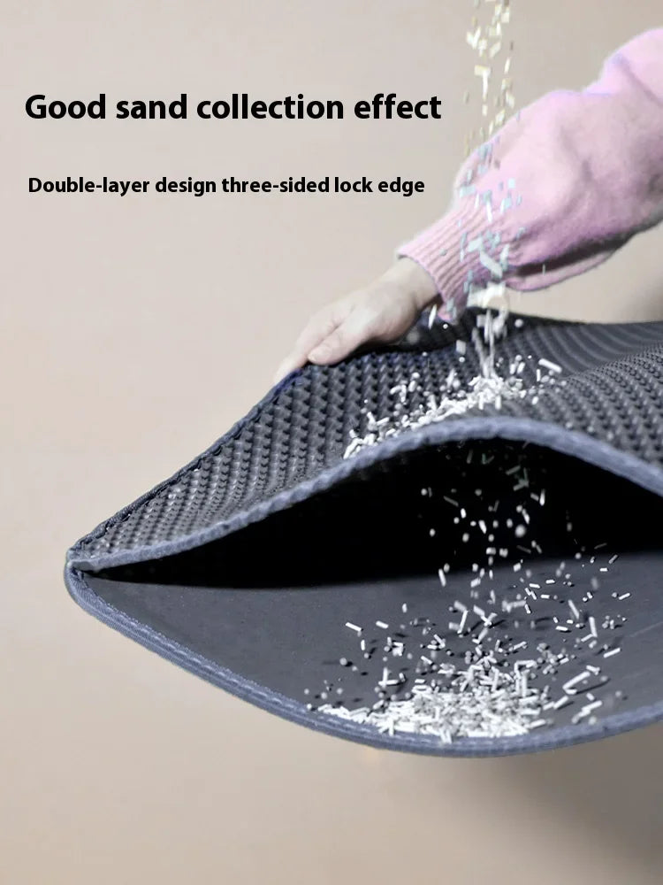Large Double-Layer Cat Litter Trapping Mat