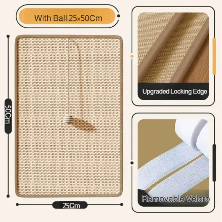 Sisal Cat Scratch Furniture Guard Mat